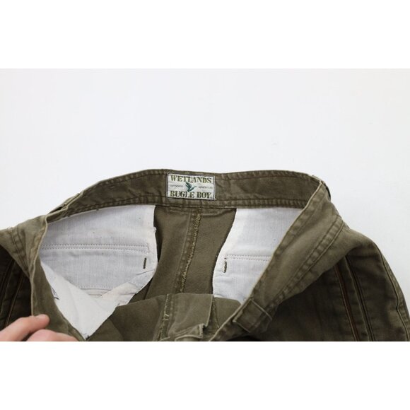 Vintage 90s Streetwear Mens 34x34 Faded Pleated Military Surplus Cargo Pants - Picture 8 of 12